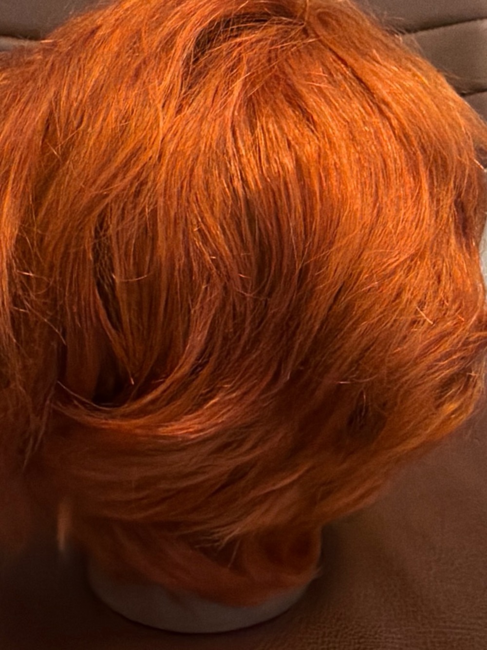 Vibrant Copper Short Women’s Wig - Unbranded
